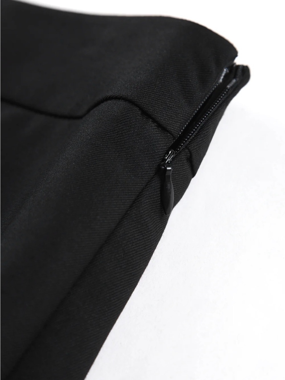 Commence Two Tone Pleated Long Black White Layered Skirt Size XL - Picture 5 of 10